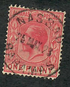 Bahamas #72 used single - wtmk 4