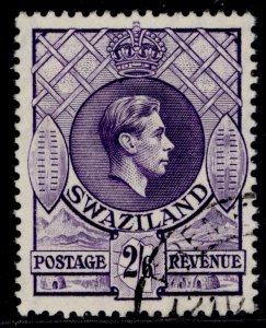 SWAZILAND GVI SG36, 2s 6d bright violet, FINE USED.