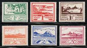 1943-44 German Occupation of Jersey G.B. - Sc# N3-N8 - MNH Cv$30.50