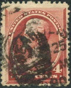 US Sc#215 1888 4c Jackson Carmine Fine Used