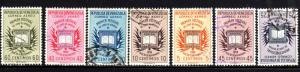 VENEZUELA #C629-C635  1956-7 BOOK & FLAGS OF AMERICAN NATIONS    F-VF USED