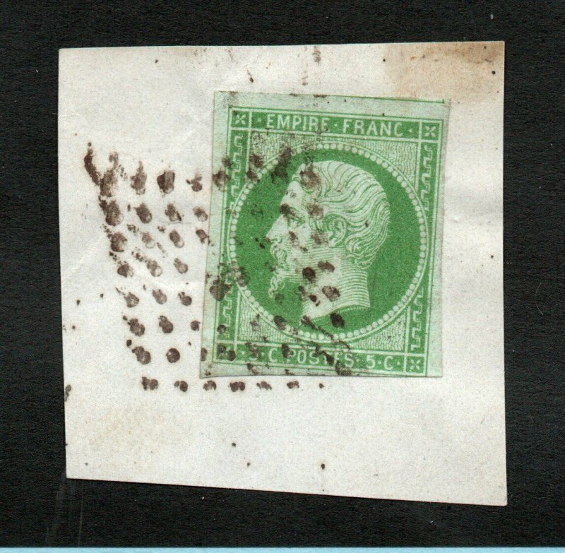 France - Sc# 13 Used / On Piece       -       Lot 0222353