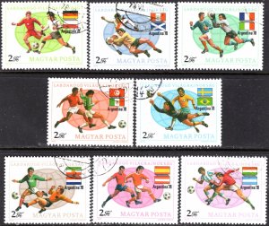 Hungary; 1978: Sc. # 2522-2529: Used CTO Cpl. Set