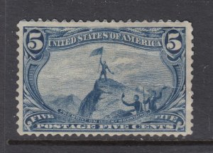 US #288 5c TransMississippi Fremont (Mint HINGED) cv$90.00