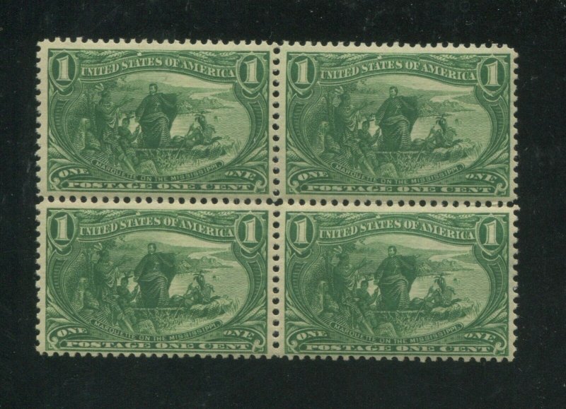 1898 United States Postage Stamp #285 Mint Never Hinged F/VF Block of 4