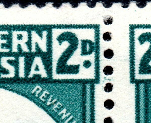 1943 Southern Rhodesia Sg61var with 4 Minor Flaws Unmounted Mint