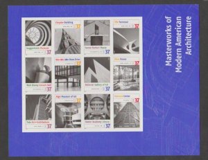 U.S. Scott #3910 Modern American Architecture Stamps - Mint NH Sheet