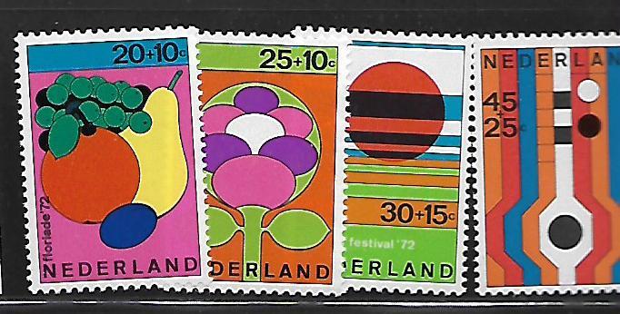 NETHERLANDS B481-B484 MNH C/SET SUMMER FESTIVALS