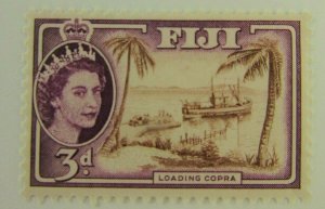 1955 FIJI  SC #152 LOADING COPRA  MH stamp