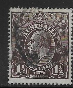 Australia 24b 1914-24 1 1/2d KGV Used (z1)