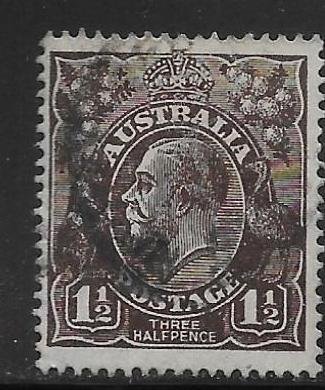 Australia 24b 1914-24 1 1/2d KGV Used (z1)