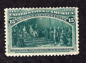 238 Mint,NG... CV $200.00