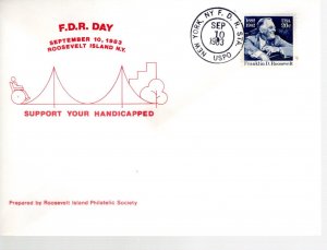 US  SPECIAL EVENT FDR DAY FOR THE DISABLED FDC 1950