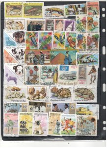 GUINEA COLLECTION ON STOCK SHEET MINT/USED