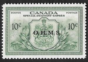 Canada #EO1 10 cents Peace Arms mint OG NH EGRADED XF 91 XXF