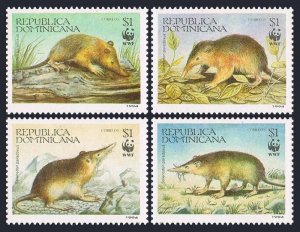 Dominican Rep 1158a-1158d, MNH. Michel 1698-1701. WWF 1994. Solenodon Paradoxus.