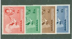 GHANA 1-4 MH BIN $1.10