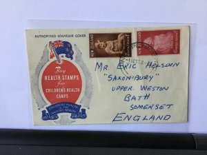 New Zealand 1952 Health stamps souvenir stamps cover Ref R25932