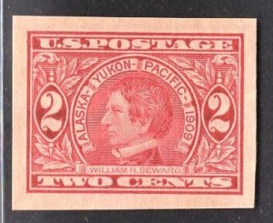 US Stamp#371 2c Carmine Steward Imperf MINT NH OG SCV $ $30.00 