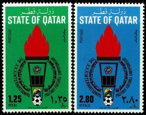 Qatar #601-602  MNH - Military Soccer Championship (1981)