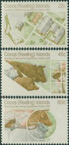 Cocos Islands 1981 SG62 Animal Quarantine Station set MNH