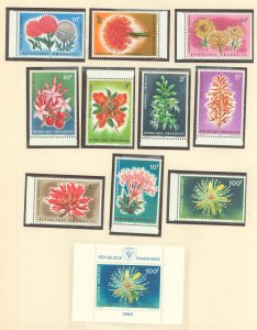 Rwanda #151-160 Unused Single (Complete Set) (Flowers)