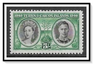 Turks & Caicos #99 Victoria & George V MLH