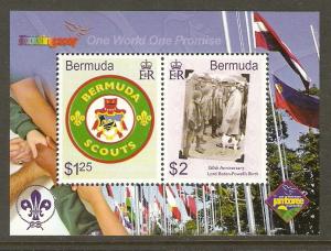 Bermuda #950 NH Scouting Centenary SS