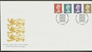 9/3/1999 NEW MACHIN HIGH VALUESDEFINITIVES -ENSCHEDE INTAGLIO PRINTINGS FDC