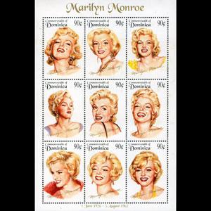 DOMINICA 1994 - Scott# 1745 Sheet-Monroe NH