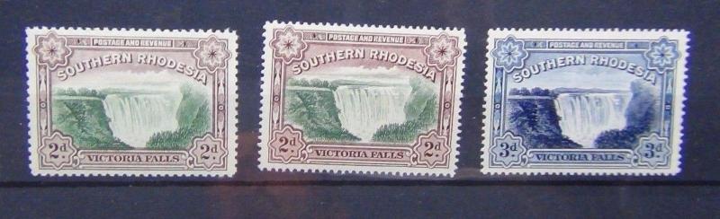 Southern Rhodesia 1935 -41 set both perf varieties SG35 35a 35b MM