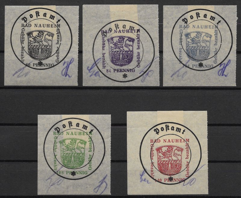 Post World War II Locals: Bad Nauheim Better Mint Set