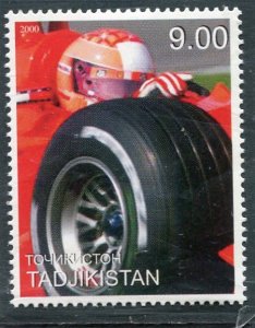 Tajikistan 2000 FORMULA 1 SCHUMACHER 1 value Perforated Mint (NH)