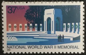 US #3862 MNH Single W.W.II Memorial SCV $.75 L42