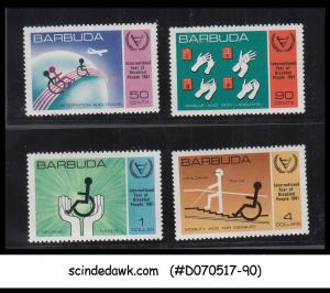 BARBUDA - 1981 International Year of the DISABLED People - 4V MNH