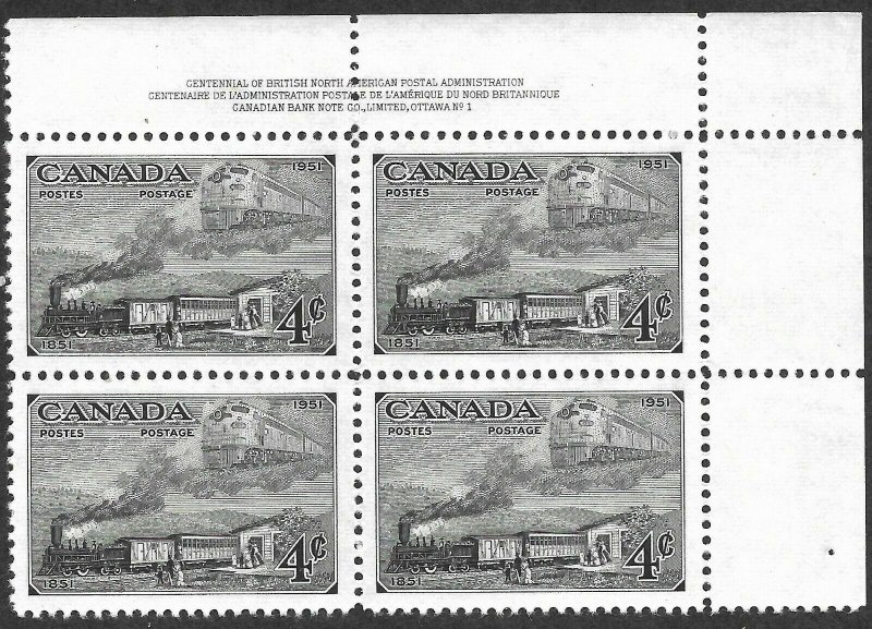 Doyle's_Stamps: Set of 3 1951 Canadian PNBs XF-S