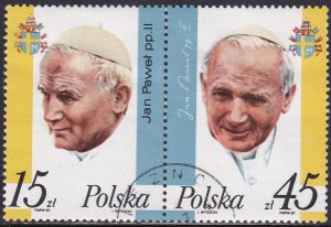 Poland 1987 Sc 2806a Pope John Paul II State Visit Stamp CTO