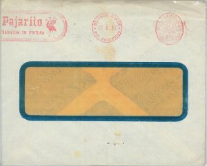 75750 - ARGENTINA  - Postal History - RED Advertising Postmark 1973 Birds PAINT