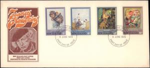 New Zealand, Worldwide First Day Cover, Art