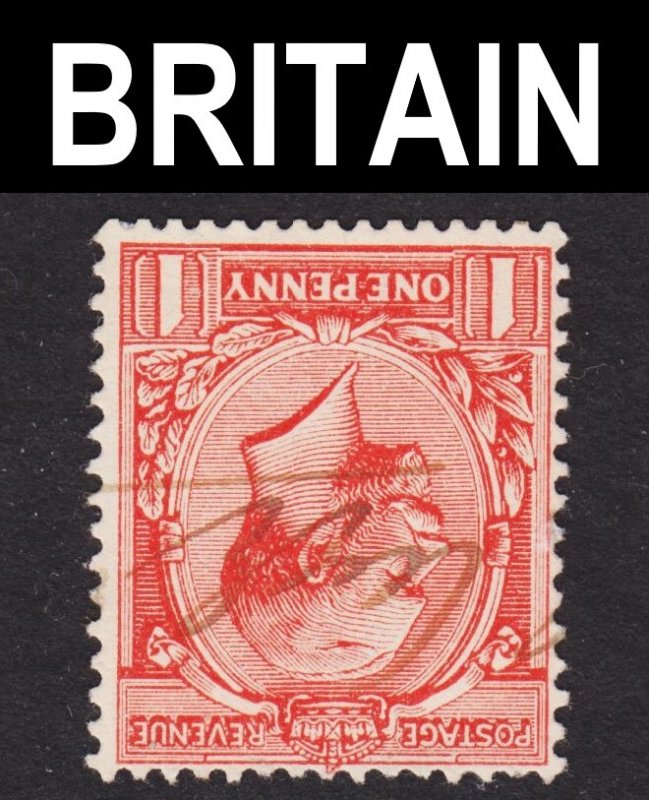 Great Britain Scott 160 UPSIDE DOWN wtmk 33 ERROR F to VF used.