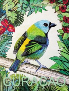 Postage stamps of Curacao 2020 - Birds of South America – 6 stamps