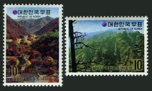 Korea South 842-843,MNH.Mi 857-858.Mt.Naejang Park,Temple;Mt Sorang,Madeungryong
