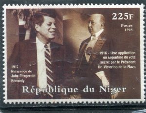 Niger 1998 KENNEDY BIRTH (1917) set 1 value Perforated Mint (NH)