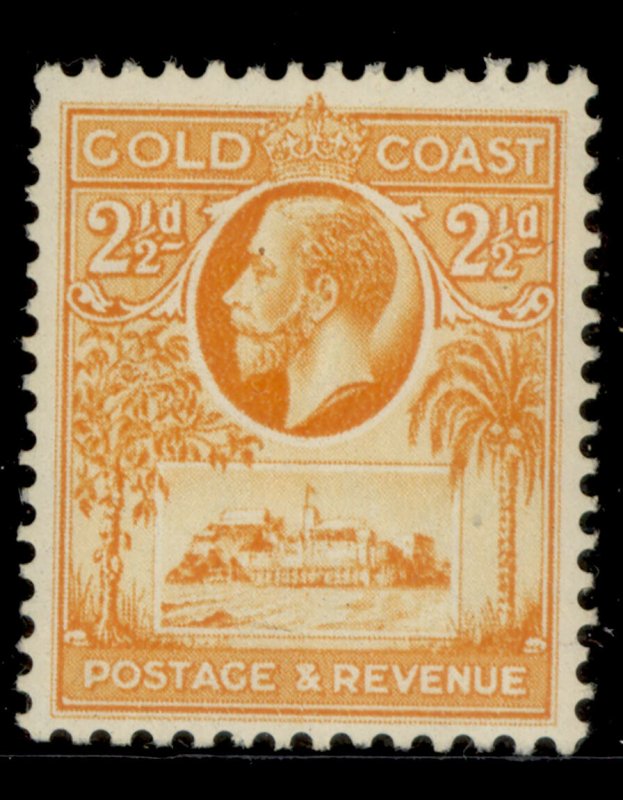 GOLD COAST GV SG107, 2½d orange-yellow, LH MINT.