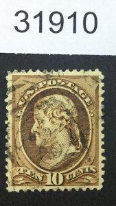 US STAMPS #209 VF/XF USED LOT #31910