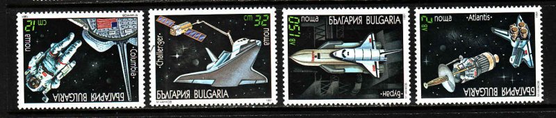 Bulgaria-Sc#3622-7-unused NH set-Space Shuttle-1991-