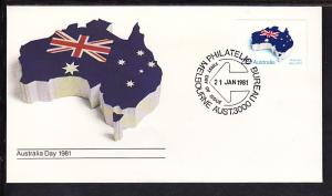 Australia Day 1981 U/A FDC BIN