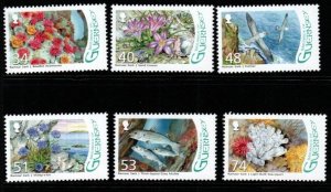 GUERNSEY SG1199/204 2008 DESIGNATION OF GOULIOT HEADLAND AS A RAMSAR SITE MNH