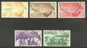 ITALY #C79-83 Used - 1935 Bellini Set