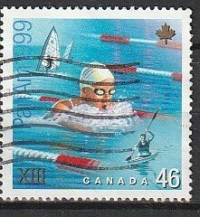 1999 Canada - Sc 1803 - used VF -1 single - Pan American Games - Swimming